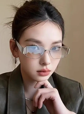 复古水银太阳眼镜街拍欧美y2k千禧风未来感小众嘻哈墨镜韩版高级