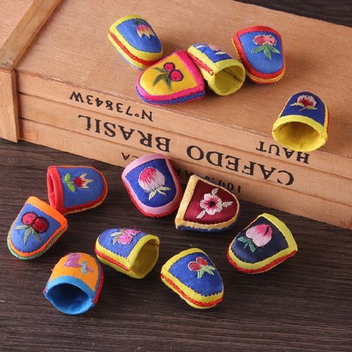 苏绣帽套顶针手工吊坠民族