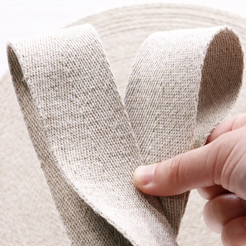 4.5CM宽亚麻棉人字带织带