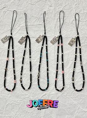 JOFFRE原创星月太阳TAROOORT好运手机链挂绳ccd相机链条串珠手作