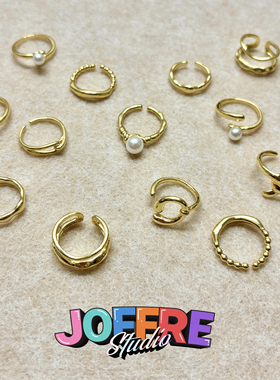 JOFFRE默认微瑕金色开口戒指