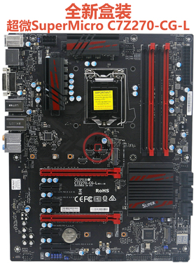 全新盒装超微C7Z270-CG-L台式机超频主板ATX大板 DDR4 M.2 HDMI