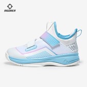 训练专业防滑耐磨网面透气排汗魔术贴运动鞋 准者儿童篮球鞋 夏季