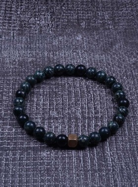 pohier原创天然雀仔石黄铜手链