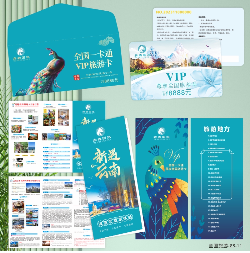 全国文旅局VIP旅游卡会员卡定制