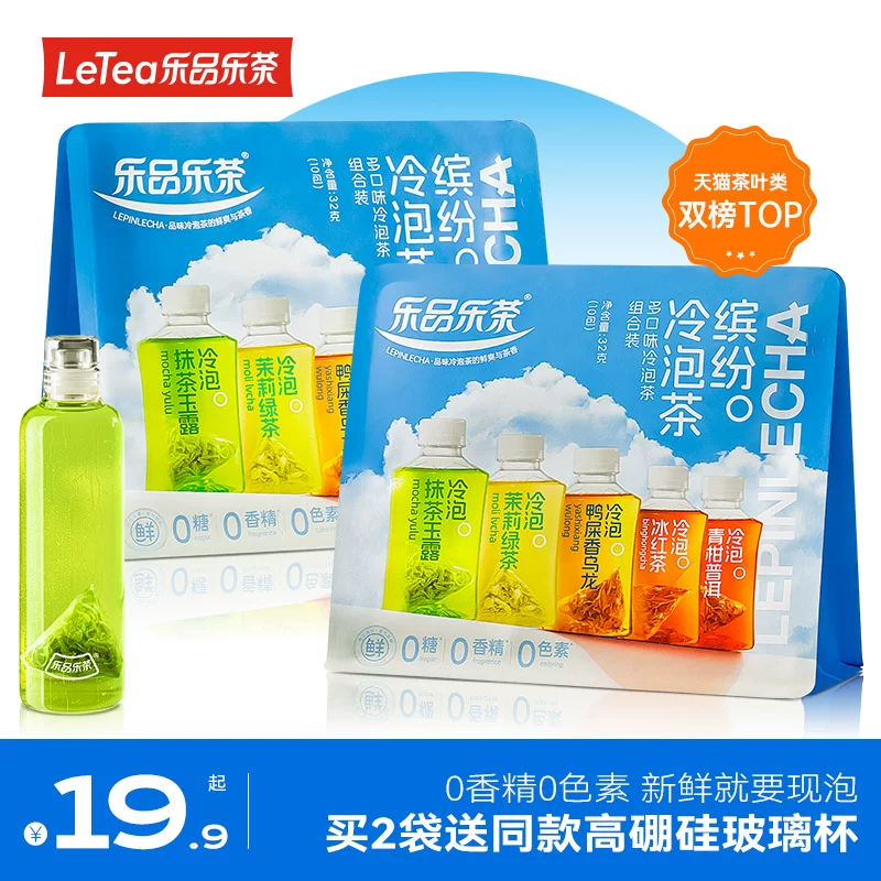 Iced tea, tea bags, fruit tea