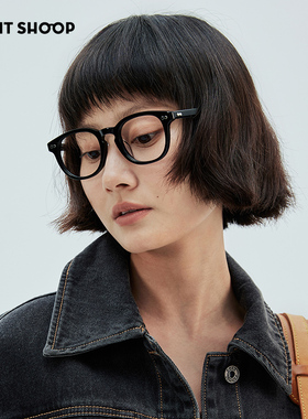 日式优雅！右店日本重工手作唐草雕刻花纹板材经典近视男女眼镜框