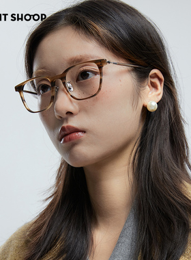 质感方框！右店极简纯钛手工严谨斯文学院风男女板材方框近视眼镜