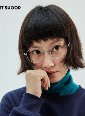 右店2025春夏巴恩风超轻细边韩系金丝框女纯钛素颜配近视眼镜框架