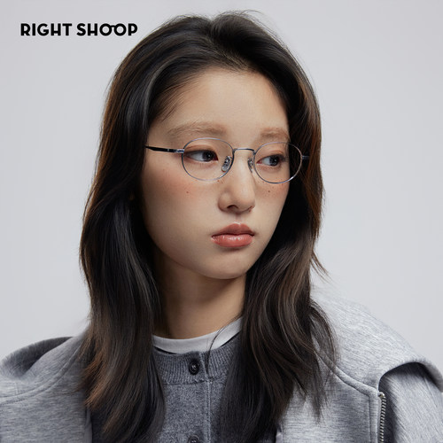 右店日系椭圆纯钛高度数近视眼镜