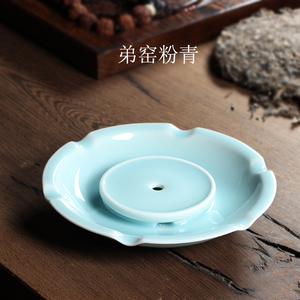 促灵青坊青瓷茶道茶具壶承陶瓷纯手工壶托干泡台养壶垫养壶蓄水品