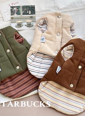 抹茶巧克力~泰迪衣服秋冬加厚比熊冬装棉服马甲牛头梗约克夏衣服