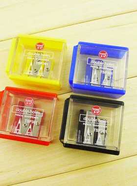 东洋TOYO双孔笔刨SP210卷笔刀钢质双刃刀片SP301双孔削笔刀200