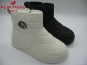 富贵鸟短靴2023冬新款 保暖厚绒厚底侧拉链雪地靴G3RL618CR