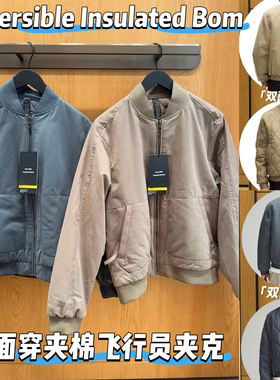 Reversible Insulated Bom双面穿夹棉飞行员夹克棉外套 原Lu面料