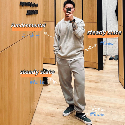 原Lu面料原工艺SteadyState卫裤