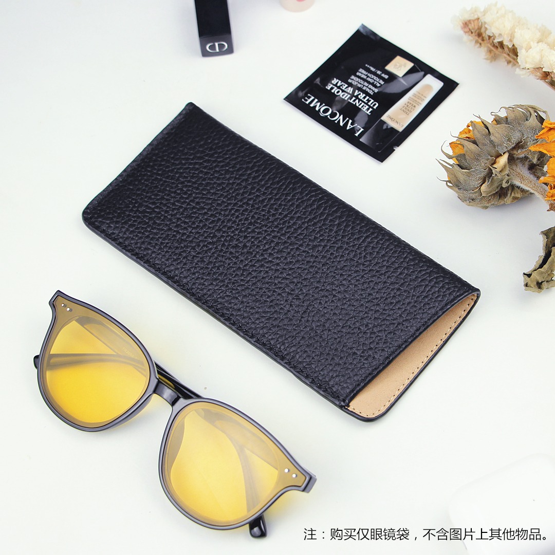 手工真皮眼镜袋复古牛皮便携式墨