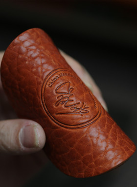 岚屿出品头层植鞣牛皮杯垫真皮皮垫子茶道咖啡酒杯茶杯隔热垫