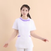 口腔牙医月嫂护理分体套装 刷手衣短袖 工作服 护士洗手衣夏装 新韩版