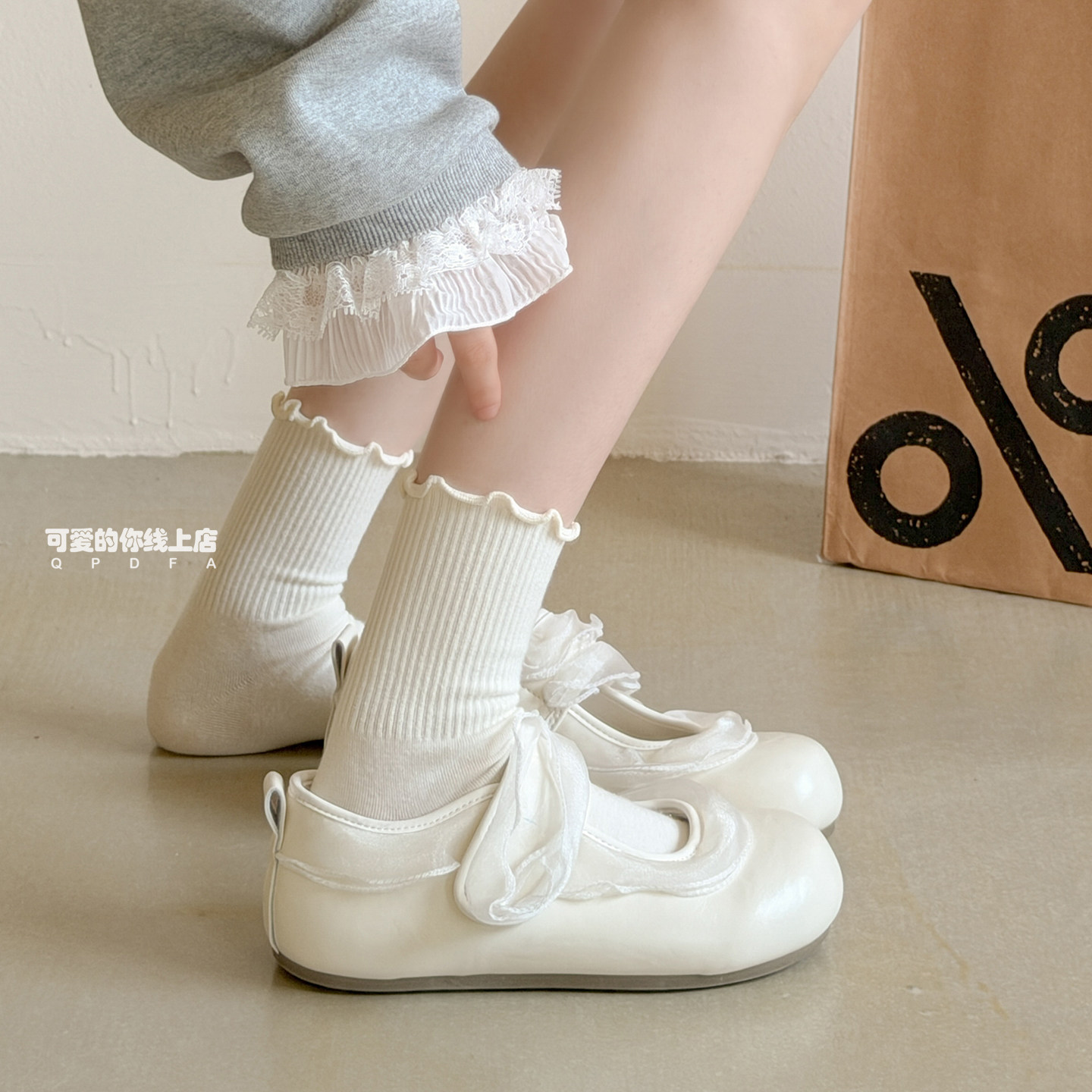 可爱的你芭蕾玛丽珍女鞋夏2026绝美凉单鞋子配裙子一脚蹬厚底凉鞋