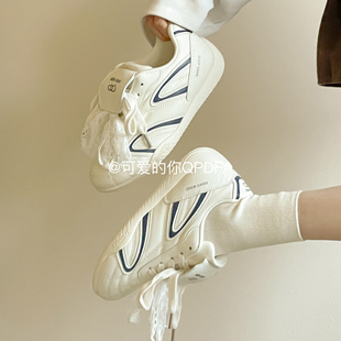 2026年新款 鞋 子女鞋 可爱 休闲运动鞋 厚底小白鞋 百搭板鞋 你德训鞋