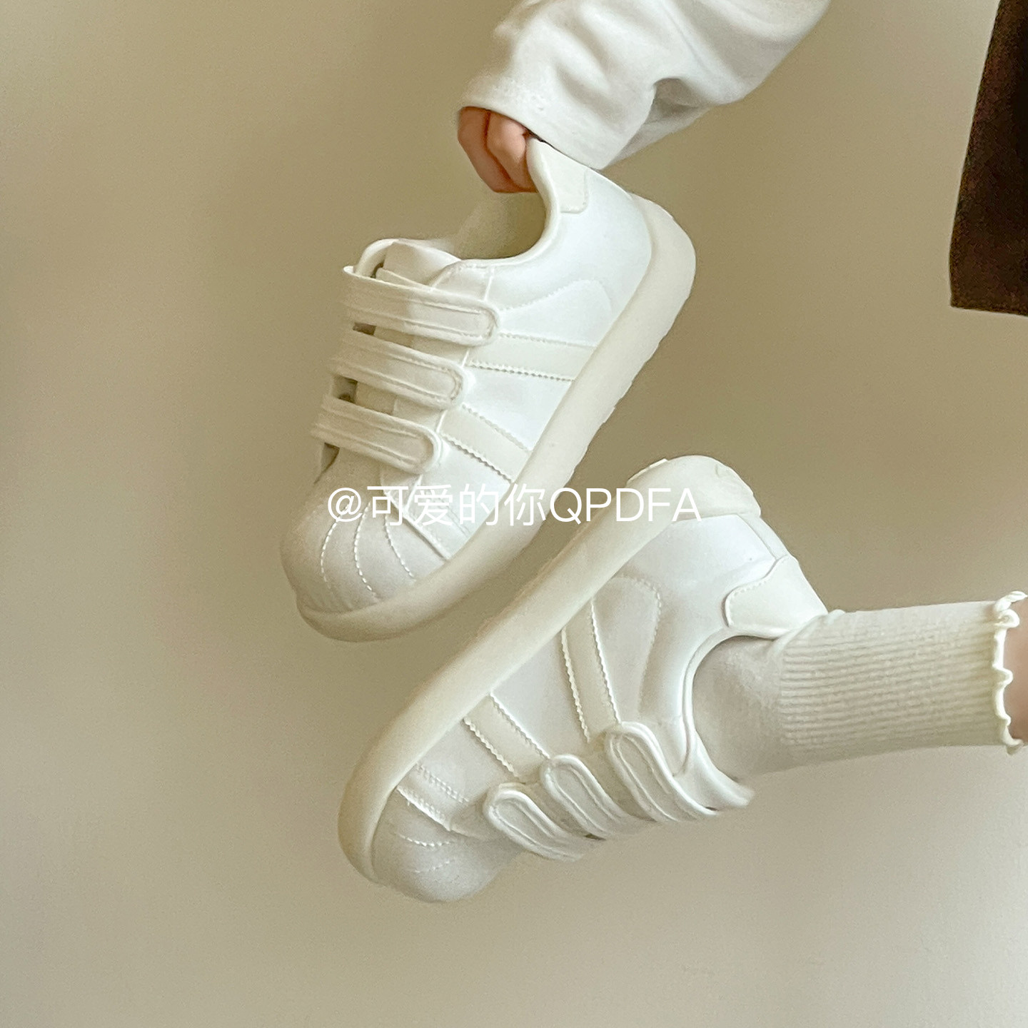 可爱的你 厚底帆布鞋2026新款春季板鞋女ins百搭大头面包鞋小白鞋,女鞋,休闲板鞋,淘宝优惠券,粉丝福利购,淘宝优惠卷