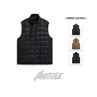 Taion/Mountain Neck Down Vest 男女两面穿摇粒绒羽绒马甲R002MB