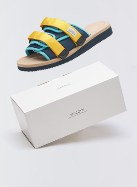 SUICOKE Moto-Cab 日系机能拼色魔术贴户外凉拖鞋OG-056Cab-GRAY