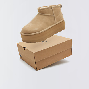 UGG 女生经典 迷你纯色厚底保暖短筒雪地靴1135092 SAN 秋冬新款