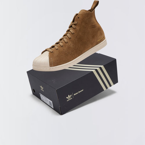 Adidas/阿迪达斯 x WB Supersta联名贝壳头翻毛皮高帮板鞋JR0217