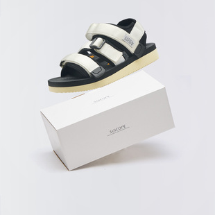 044V SUICOKE Cab日系机能调节魔术贴速干凉鞋 WHITE Chin2