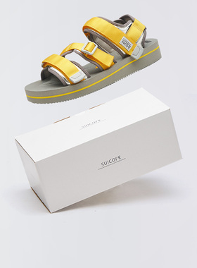 SUICOKE Sisee-Veu3日系撞色可调节魔术贴凉鞋 OG-044VEU3-YELLOW
