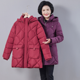 中长款 棉衣加肥加大200斤胖MM棉袄 棉服女洋气加厚妈妈装