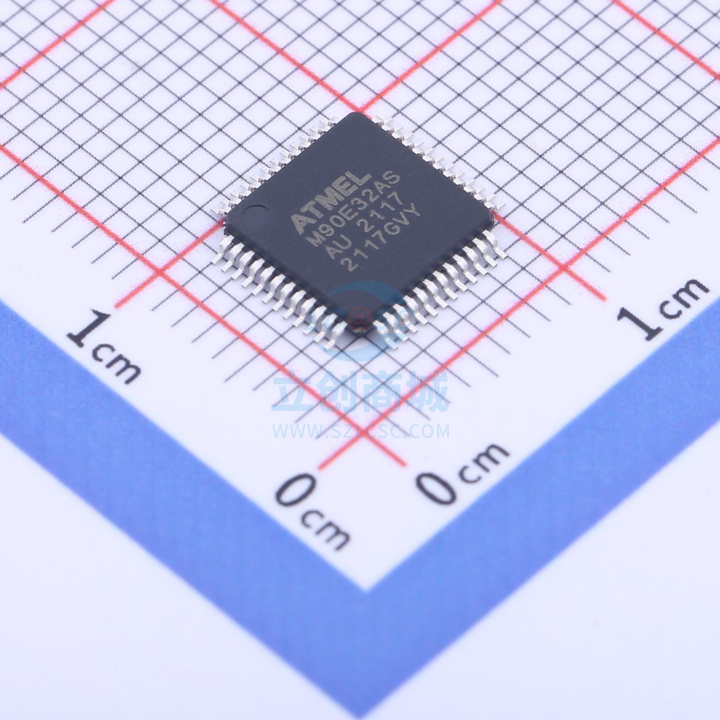 原装 ATM90E32AS-AU-R MICROCHIP/美国微芯 TQFP-48 电能计量芯片