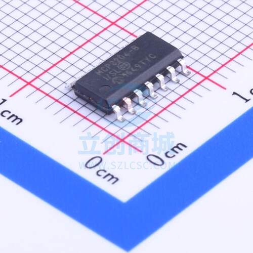 原装 MCP3204-BI/SL MICROCHIP/美国微芯 SOIC-14 模数转换芯片