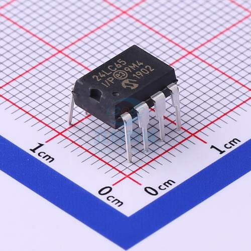 原装 24LC65-I/P MICROCHIP/美国微芯 PDIP-8 储存器IC芯片