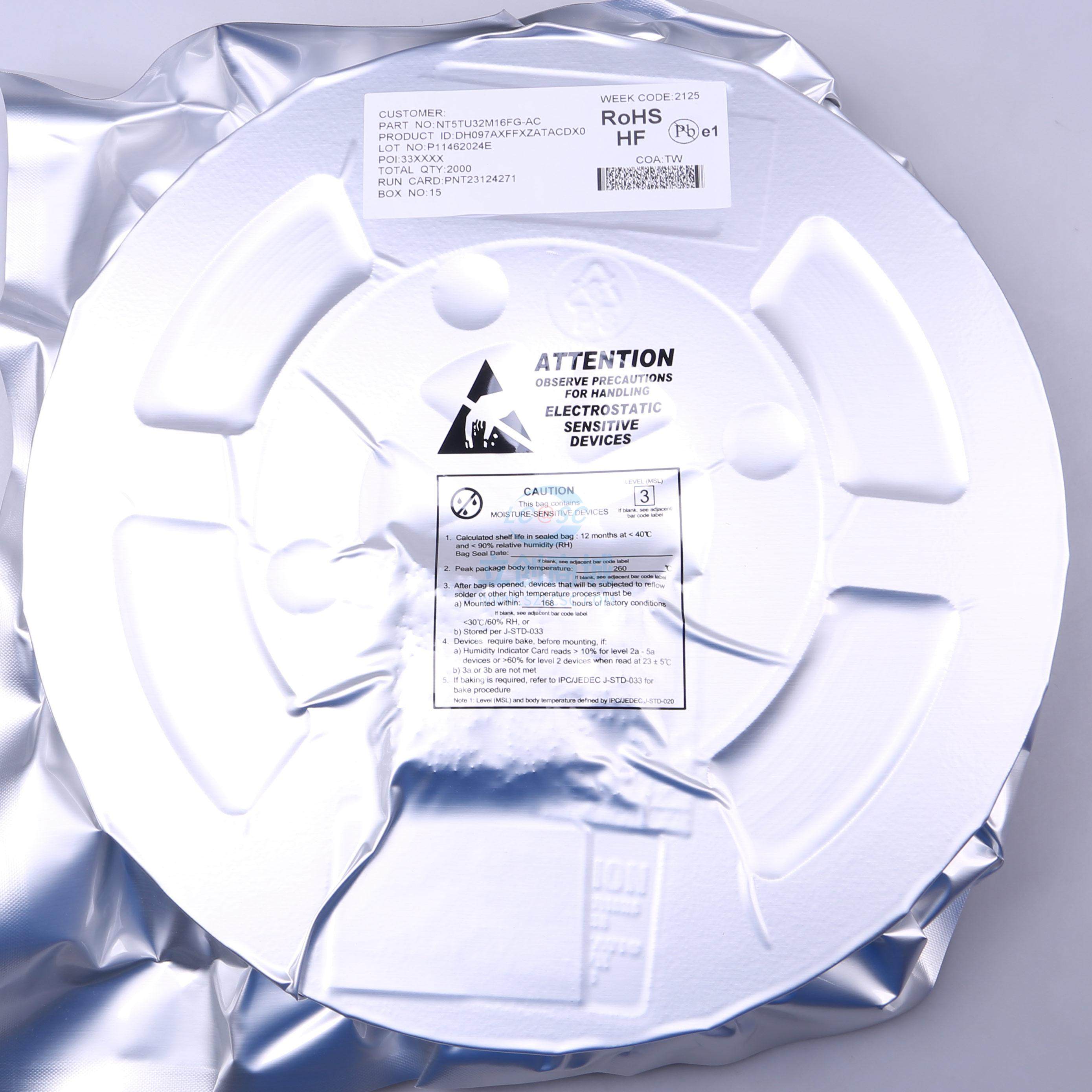 原装 NT5TU32M16FG-AC Nanya/南亚科技 VFBGA-84 储存器IC芯片