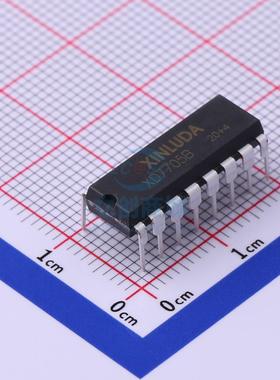 原装 XD7705B XINLUDA/信路达 DIP-16 模数转换芯片
