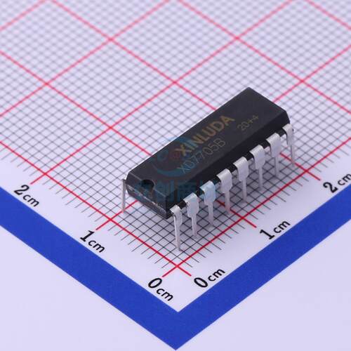 原装 XD7705B XINLUDA/信路达 DIP-16 模数转换芯片