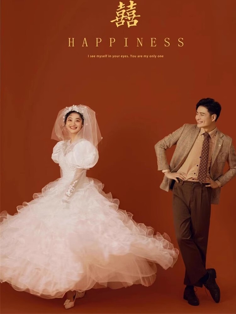 사진 스튜디오 사진 테마 의류 숲 복고풍 공주 빛 웨딩 드레스 실내 커플 사진 여행 사진 투투 스커트 드레스