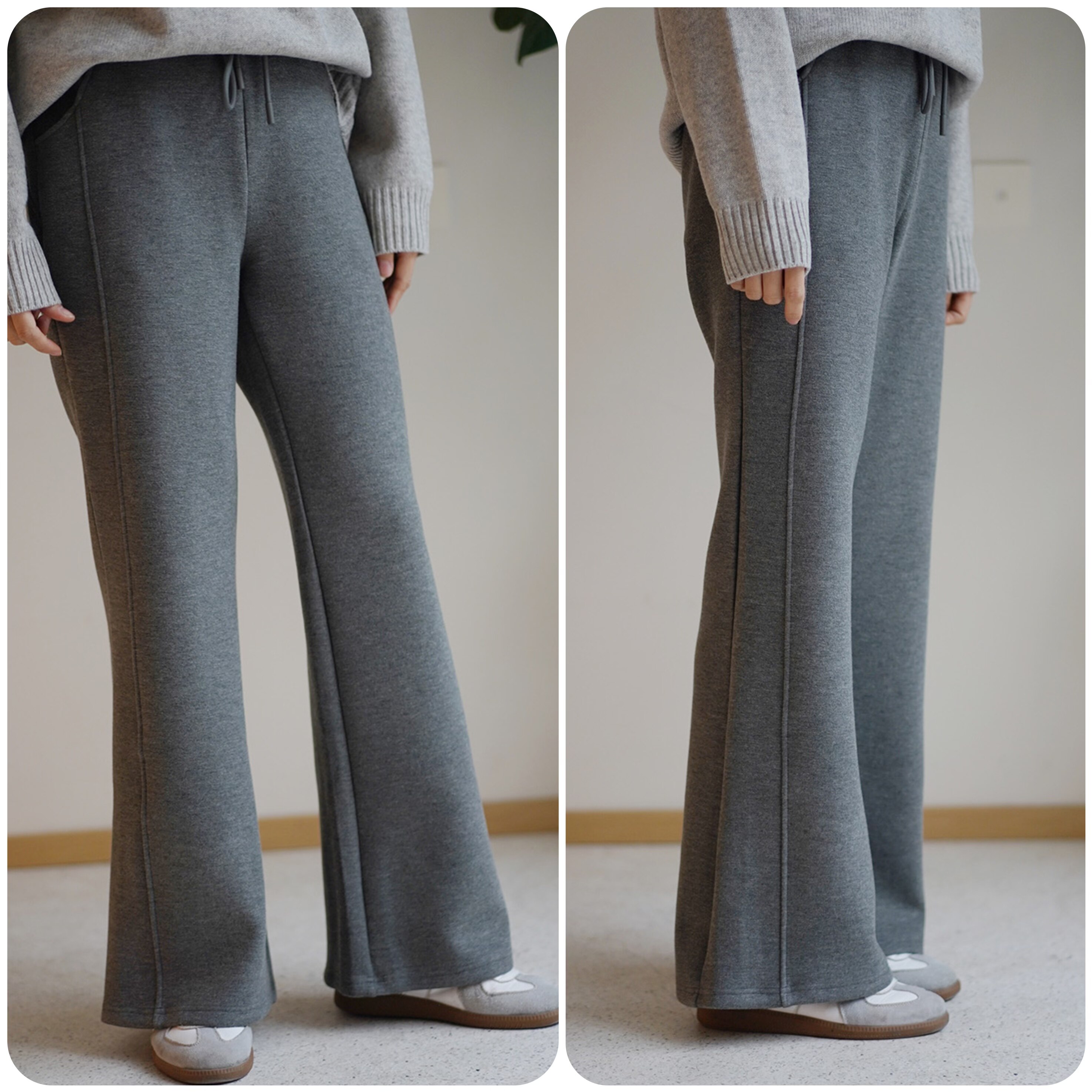 好货不易得 双面抓绒高级灰厚实保暖弹力微喇运动裤休闲裤,女装/女士精品,休闲裤,淘宝优惠券,粉丝福利购,淘宝优惠卷