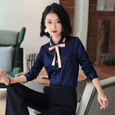 长袖衬衫职业装上衣通勤