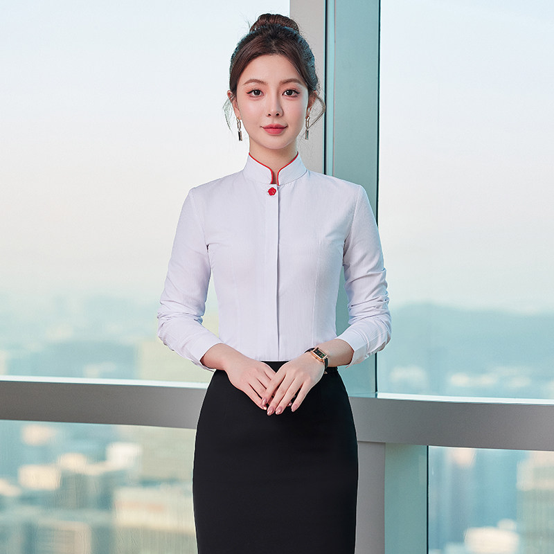 长袖短袖修身制服职业装图片