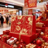 喜庆中式 红过年礼品袋节日送礼超大手提袋加厚大气伴手礼精美纸袋