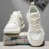 2025新款 男士 夏季 板鞋 厚底增高百搭小白潮 透气网面运动休闲 男鞋