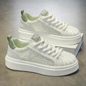 夏季 2025新款 透气潮流小白鞋 运动休闲贝壳头帆布板鞋 男款 莆田男鞋