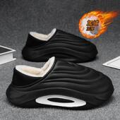 男冬季 外穿开车防滑防滑包跟毛拖2025新款 男士 棉拖鞋 加绒保暖棉鞋