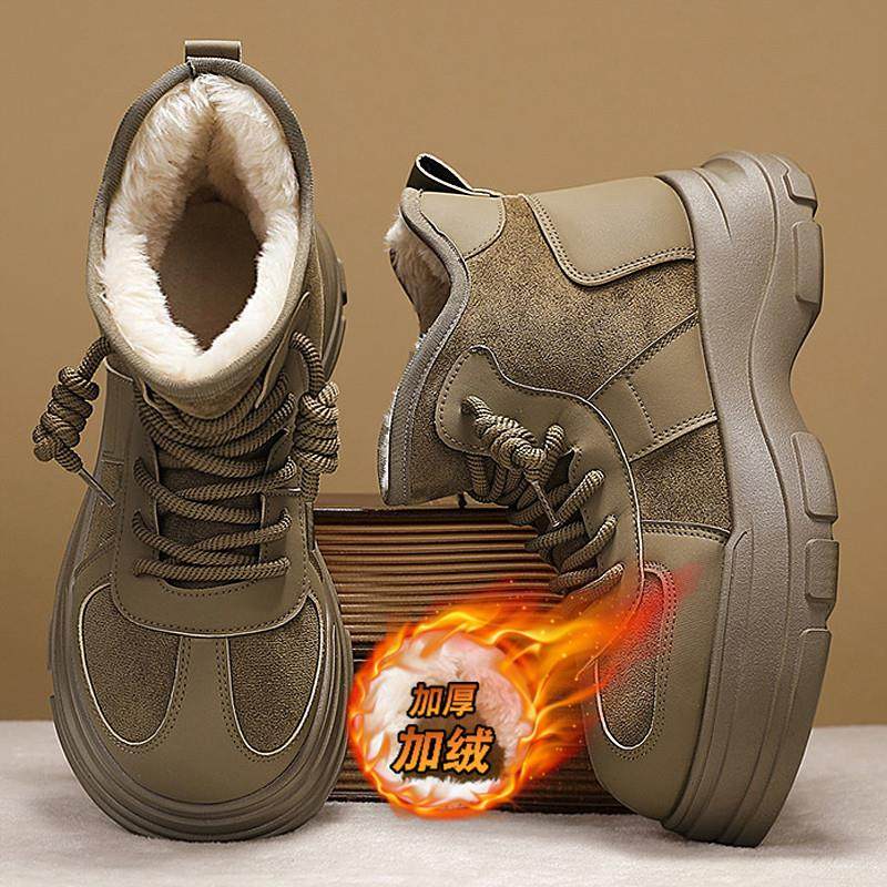 卡皮巴拉雪地靴男冬季户外防寒加厚大头棉靴男士加绒保暖短筒棉鞋,流行男鞋,时尚雪地靴,淘宝优惠券,粉丝福利购,淘宝优惠卷