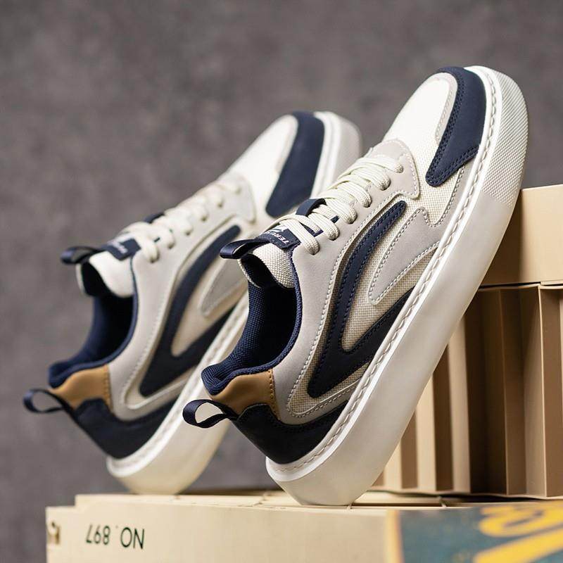 板鞋男士网面潮牌平底休闲透气松弛感鞋子男款秋季轻便休闲运动鞋