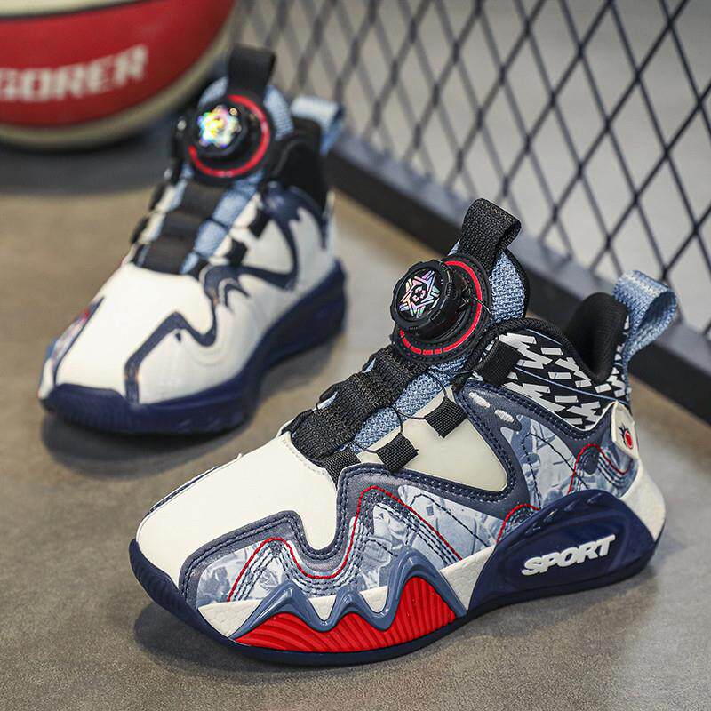 男童鞋子2025秋季新款皮面防水儿童运动鞋中大童小学生男孩篮球鞋